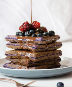Waffle Arándanos con chocolate