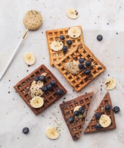 COMBO CHOCO MADNESS: 5 WAFFLES CHOCOCHIPS + 5 WAFFLES MANTEQUILLA DE MANI + 5 WAFFLES BROWNIE + 5 WAFFLES CHOCOLATE