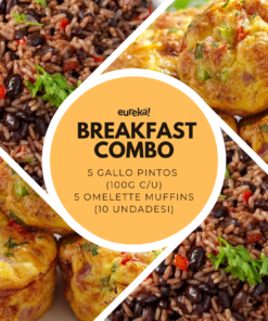 BREAKFAST COMBO: 5 GALLO PINTO +  5 OMELETTE